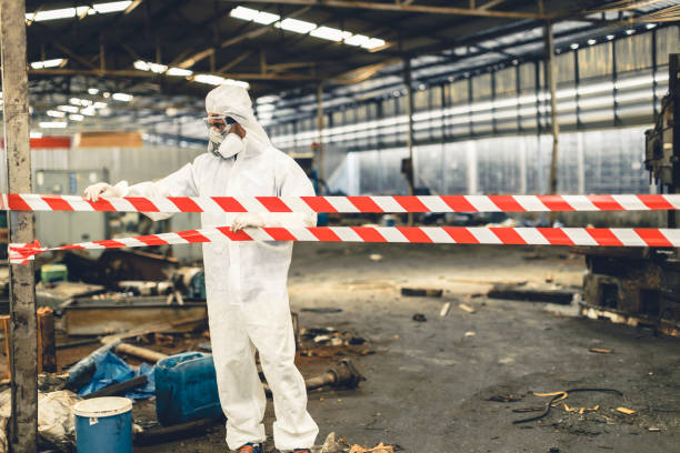 Professional Biohazard technician working in Cascade, ID